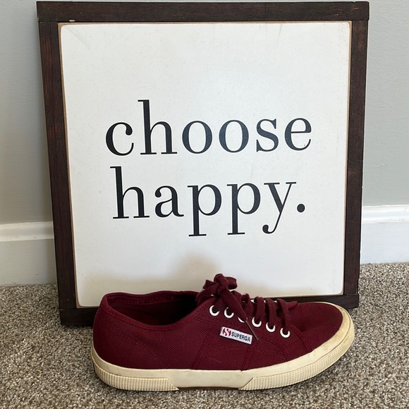 Superga Shoes - Superga Women’s Size 8.5 sneakers maroon